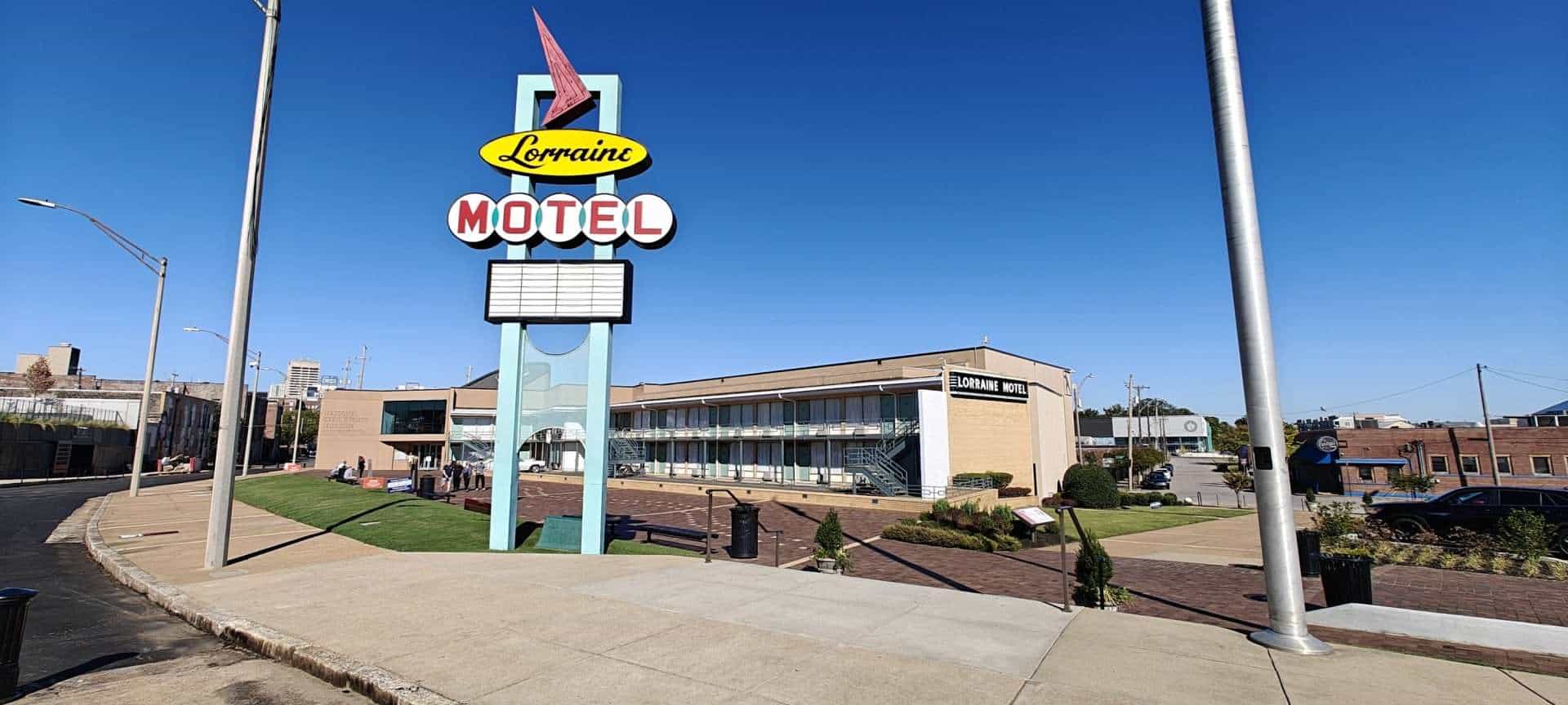 The exterior of the Lorraine Motel at the National Civil Rights Museum in Memphis.