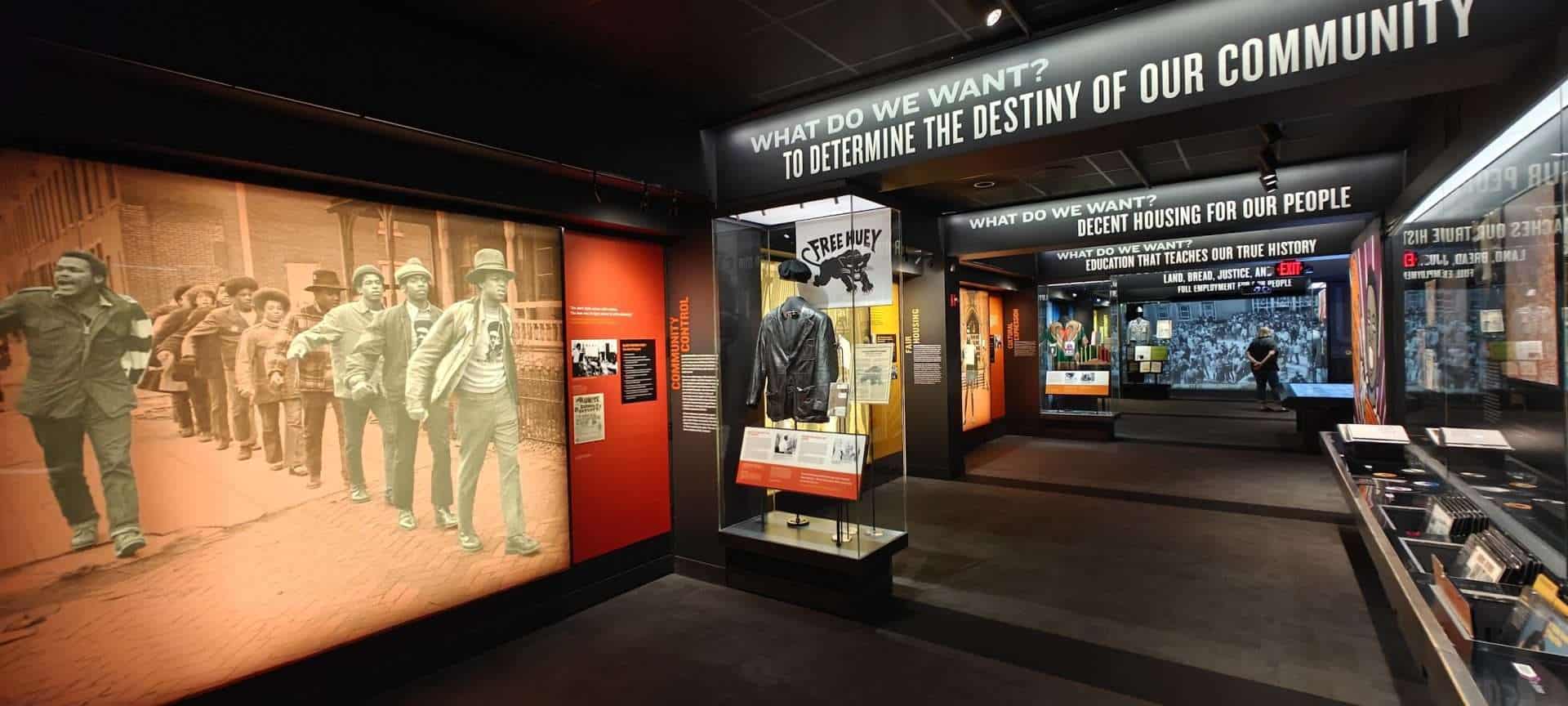The The Problem: Determine the Destiny of Our Community exhibit panel at the National Civil Rights Museum in Memphis.